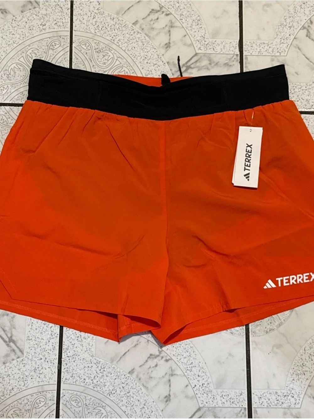 New Adidas Terrex Xperior Trail 5” Running Shorts Orange Men’s Size XL JF1229